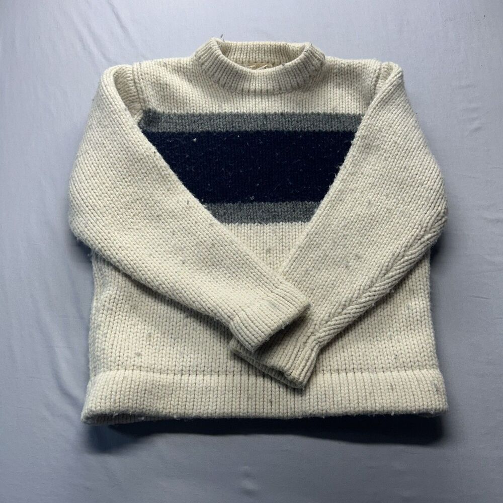 American Eagle Vintage Lambswool Colorblock Striped Crewneck Sweater Men’s XL